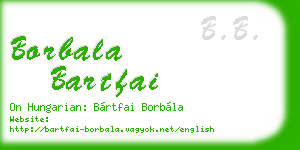 borbala bartfai business card